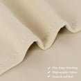 thumbnail image 3 of PiccoCasa 2Pcs Blockout Small Window Curtain Panel Kitchen Curtain, Beige 52 x 18 Inch, 3 of 10