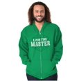 thumbnail image 5 of I Am The Master Dungeons Funny Gaming Zip Up Hoodie Men's Women's Brisco Brands 2X, 5 of 6