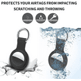 thumbnail image 7 of Airtags Case with Keyring Silicone Holder for Apple Finder Tracker Air Tags Waterproof Protector Accessories for Pet Dogs Collar Strap, airtag keychains Black/Gray/Blue/White, 7 of 7