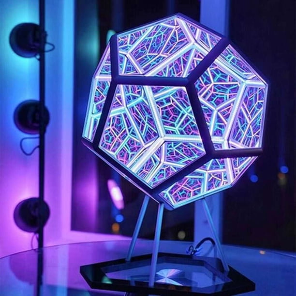 Lámpara de noche creativa de estilo infinito, lámpara de arte de color, lámpara de actividad al aire libre para fiestas, luces decorativas