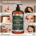 thumbnail image 3 of Aceite de ricino Ella & Eden Organic 100% puro botella de vidrio de 480 ml, 3 of 8