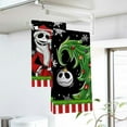 thumbnail image 3 of Christmas Jack Kitchen Dish Towels Set of 2, Sally Ni GHT m are BE.Fore Xmas Tree Skull Hand Towels Black Drying Baking Cooking Cloth, Funny Holiday Home Kitchen Decor 18x26 Inch, 3 of 7