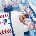 thumbnail image 5 of meiyoeat Ball Sport Games 7-Piece Twin Bedding,Baseball Theme Initial Letter L Bedding Comforter Set For Boy,Reversible, 5 of 7