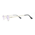thumbnail image 3 of Tiny Heart Shape Pop Hippie Color Metal Rim Sunglasses Gold - Purple, 3 of 4