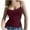 Wine, variant on Ltctricy Women's Tank Tops Ribbed Square Neck Spaghetti Strap Lace Camisole Summer Tops Slim Sleeveless Blouses Going out Shirts