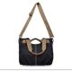 thumbnail image 3 of Bolso de lona para mujer, bolso de hombro, bolso cruzado, bolso, bolsos desgastados, bolsos de hombro (negro), 3 of 5