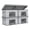 Grey-14''-4 Pack, variant on Foldable Fabric Storboxes Large Bwith Lids [4-pack] Collapsible Cubes Organizer Containers Organization Baskets For Home Bedroom Closet (purple 17" X 12" 12")