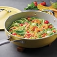 thumbnail image 3 of All in One Plus Pan, 5 Quart Aluminum Ceramic Non Stick - Mustard, 3 of 9