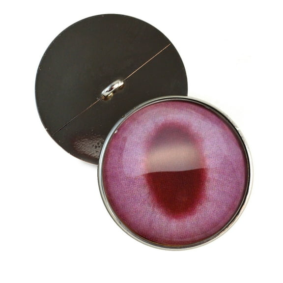 Albino Rabbit Sew-On Button Glass Eyes