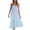 Light Blue, variant on IROINNID Maxi Dresses For Women Semi-Formal Date Night Solid Color Casual Strapless Party Long Dress Cheap
