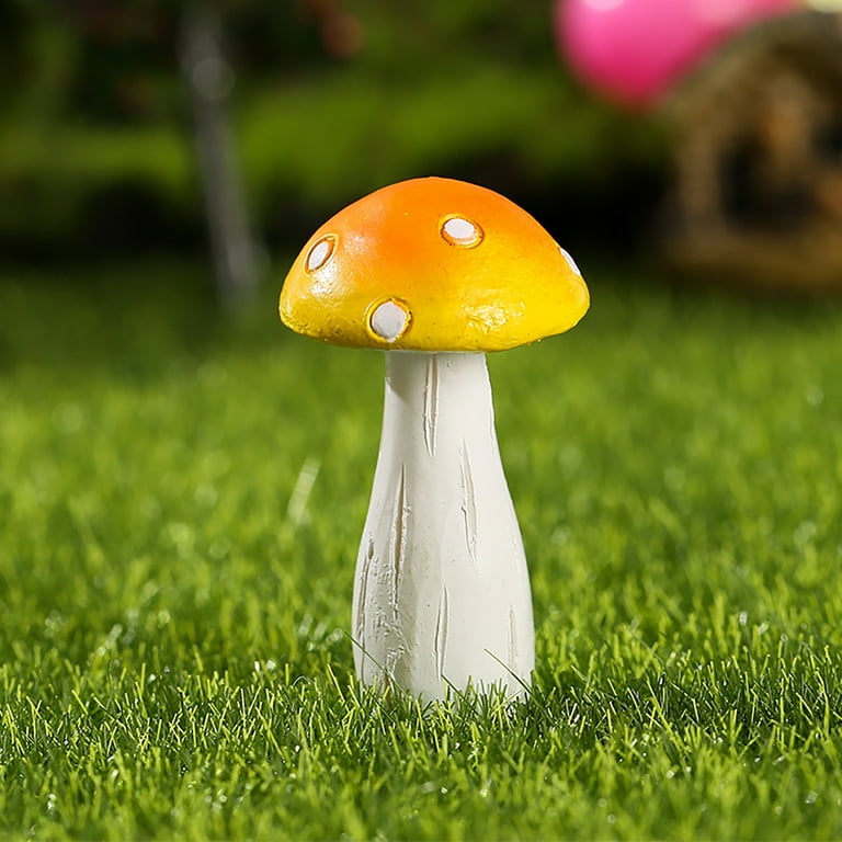 12PCS mushroom accessories Decor Outdoor Fake Mushrooms Miniature Figurines  for 