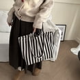 thumbnail image 6 of Uobin Stylish Minimalist Casual Large Capacity Striped Tote For Everyday Use Spacious Carryall, 6 of 8