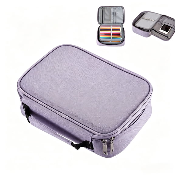Big Capacity Colored Pencil Case - 300 Slots large Pen Case Organizer with Multilayer Holder for Prismacolor Colored Pencils & Gel Pen