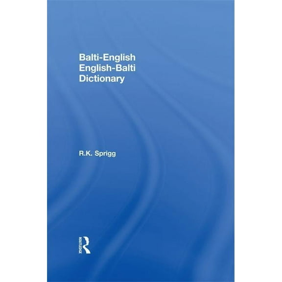 Balti-English English-Balti Dictionary, (Paperback)