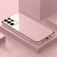 thumbnail image 3 of Luxury Plating Square Phone Case For Samsung Galaxy S23 S22 S21 S20 FE Plus Ultra A14 A24 A34 A54 A04S Silicone Protector Cover, 3 of 5