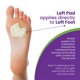 thumbnail image 5 of Dancer's Pads Mars Wellness Premium Felt 12 piezas para pie izquierdo, 5 of 7