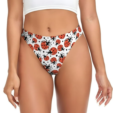 Sigee Red Ladybugs for Women s G-String Sexy  Low Rise  Soft Lace Perfect for Special Occasions-XX-Large
