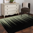 thumbnail image 4 of Rectangle Area Rugs 4 x 6 Ft, Sage Green Black Ombre Non-Slip Residential Carpet, Modern Abstract Striped Gradient Indoor Crawling Mats Runner Rugs for Living Room/Dining Room/Bedroom, 4 of 9