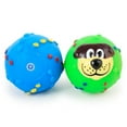 thumbnail image 3 of Dog Ball Funny Teeth Silicon Toy Chew Squeaker Squeaky Sound Toy 3 Pack, 3 of 6