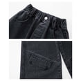 thumbnail image 6 of EnJoCho Teen Girls Cargo Jeans Wide Leg Ripped Baggy Elastic High Waist Vintage Denim Pants Multi Pocket Bottoms Hi𝗉 Hop Style For Kids Holiday Streetwear Fashion Outfit, 6 of 9