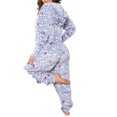 thumbnail image 3 of LilyLLL Womens Christmas Pajamas Winter Warm Flannel One Piece Loungewear Jumpsuit Sleepwear, 3 of 4