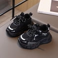 thumbnail image 4 of WNVMWI Children Mesh Platform Sneakers Toddler Girls Workout Shoes Witrh Hook And Loop Kids Casual Walking Sneaker Black Sizs 12, 4 of 5