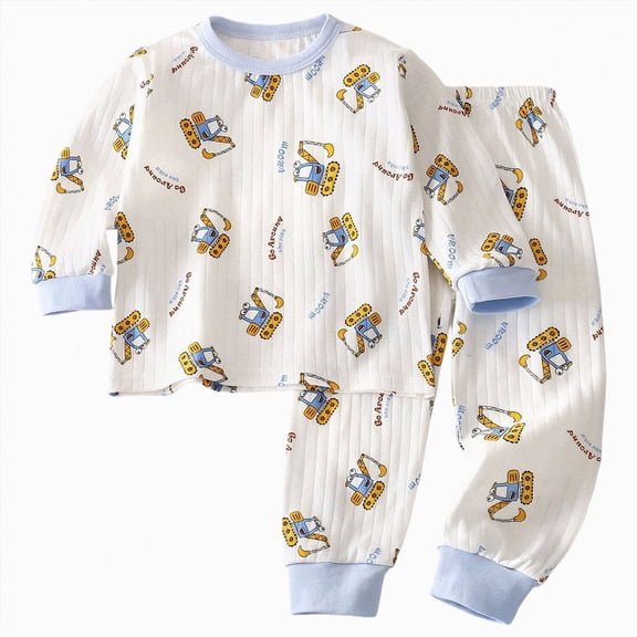 TOWED22 Baby Boy Clothes 3 6 12 18 24 Months 3T 4T 5T Fall Winter Outfit Embroidery Long Sleeve Romper Pants Set Size:18-24 M,Color:Sky Blue