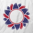 thumbnail image 2 of Red And Blue Sunflower T-Shirt | Pretty Flowers White Tee Gift, 2 of 5