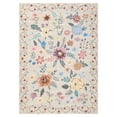 thumbnail image 4 of Washable Area Rug Non Slip, 4' x 6' Ultra Soft Low Pile Boho Floral Carpet for Living Room Bedroom, Polyester with TPR Backing, 4 of 8