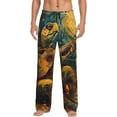 thumbnail image 1 of Balery Starry Night Guitar Turtle Pantalones de pijama para hombre, pijama ultraligero, pantalón de descanso-Large, 1 of 6