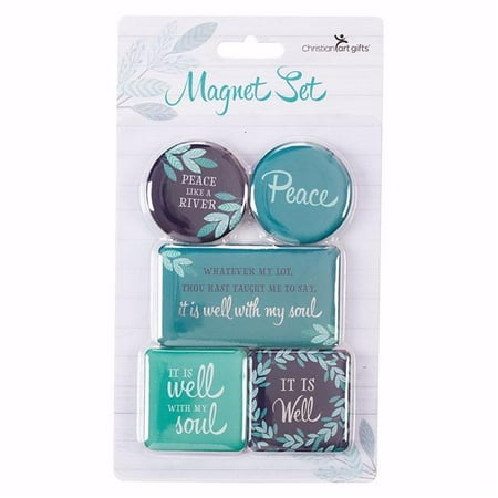 

Christian Art Gifts 134957 Peace Magnet Set - Set of 5