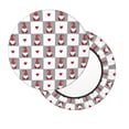 thumbnail image 7 of Uemuo Gnomes and Hearts Pattern Round Bar Stool Seat Covers Washable Stool Cushion Slipcover Elastic Bar Chair Covers-14 inch, 7 of 7