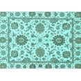 thumbnail image 1 of Ahgly Company Indoor Rectangle Abstract Light Blue Modern Area Rugs, 2' x 5', 1 of 4