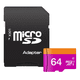 thumbnail image 1 of Memoria Micro Sd Bloosom  64gb Adata Adaptador Clase 10 Full Hd Nueva Negro, 1 of 3
