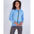 thumbnail image 3 of Real Essentials 3 Pack: Womens Dry-Fit Long Sleeve Quarter Zip & Full Zip Up Hoodie Workout Jacket (Available in Plus), 3 of 5