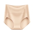 thumbnail image 5 of Panties for Women,High Waist Shaping Control Underwear Seamless Panties Comfortable Breathable Fabric All Day Wear Supportive Everyday Tummy,Womens Underwear,Beige,S, 5 of 5