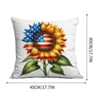 thumbnail image 3 of Funda de almohada con diseño de girasol, sin núcleo, para sofá, Día de la Independencia, 3 of 8
