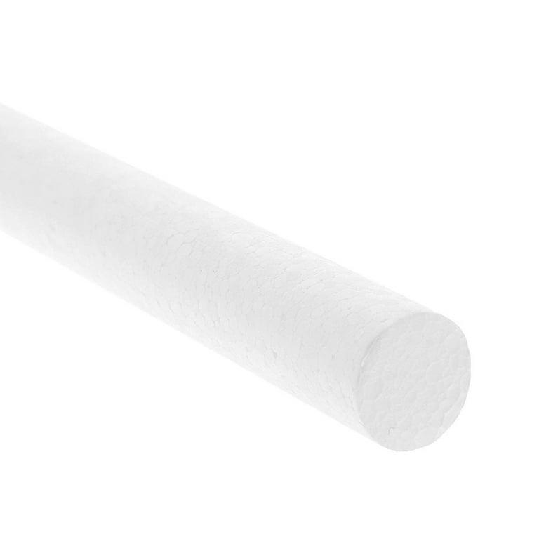 15 Pack Foam Cylinder for DIY Crafts Art Modeling, White, 0.9 x 10 inches