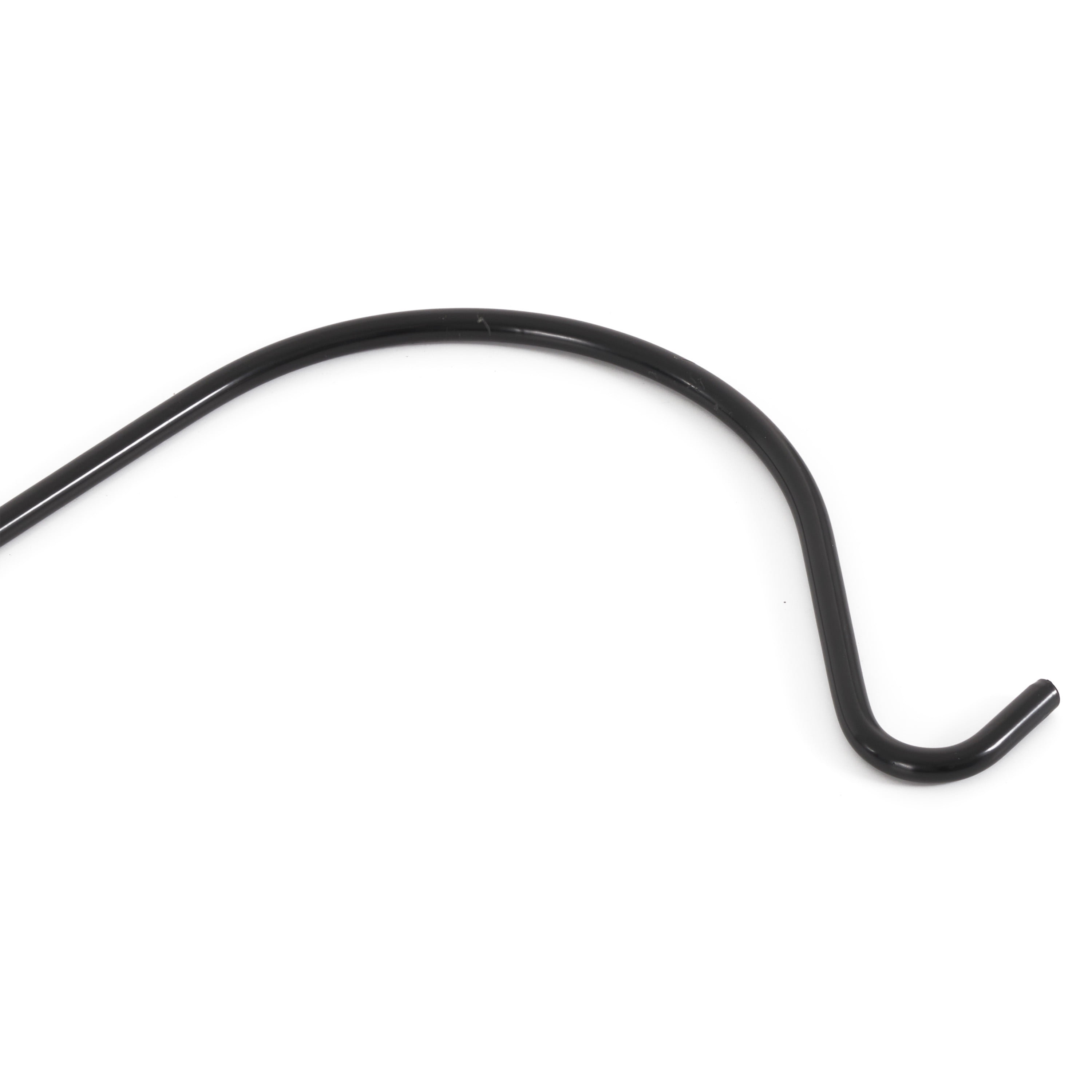 Ashman Shepherds Hook for Hanging Plants, Feeders, 65 Inches, 4 Pack, Black
