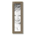 thumbnail image 2 of ArtToFrames 5" x 20" Aged White Gold Picture Frame, 5x20 inch Silver Wood Poster Frame (WOM-2036),  Pack, 2 of 7