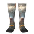thumbnail image 1 of Balery Adorable Llama In Flowers Calcetines novedosos Calcetines deportivos Calcetines hasta la rodilla Calcetines de algodón Calcetines originales y geniales, 1 of 6