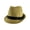 Tan, variant on Top Headwear Natural Straw Fedora Hat - Tan
