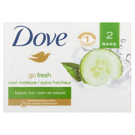 Dove Go Fresh Cool Moisture Beauty Bar, 4 oz, 2 count