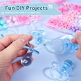 thumbnail image 3 of Duslogis 24 Pieces 2.5 Inch Plastic Pacifier for Baby Shower, Baby Shower Pacifier for Gender Reveal Party Decoration DIY Birthday Party Gift (Blue), 3 of 7