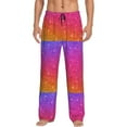 thumbnail image 2 of Kdxio Holiday Shiny Print Men's Sleep Pajama Pant Lounge Pants with Pockets, 2 of 8