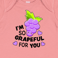 thumbnail image 4 of Inktastic Im So Grapeful for You with Cute Grapes Boys or Girls Baby Bodysuit, 4 of 5