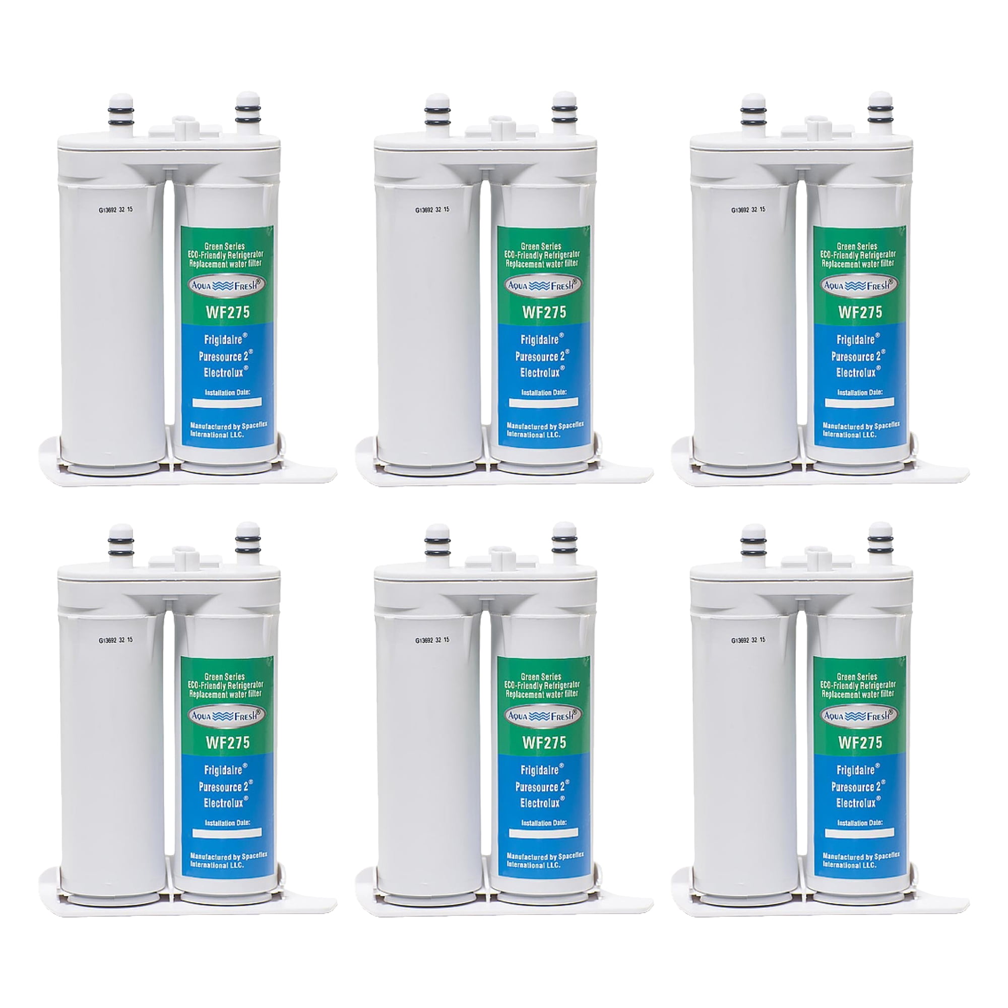 Aqua Fresh WF275 Water Filter For Frigidaire FRS6LF7GS4 Refrigerator 2 Pack 