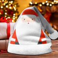 thumbnail image 2 of Christmas Hats for Women Beanies Women Printed Christmas Santa Hat With Thick Unisex Kids & Adults Festive Party Accessory Double Sided Cap, 2 of 3