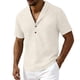 thumbnail image 4 of Top Casual Suelto de Lino de Color Sólido para Deporte Y Vacaciones Al Mar, 4 of 6
