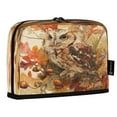 thumbnail image 2 of Standing Pencil Case with Base Large Capacity Stationery Pouch Pen Bag with Zipper for Women Men Owl and Branch, 2 of 7